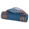 Smoke Blue and Orange 10" Fine Weave Deco Poly Mesh with Metallic Laser Foil Stripes, 10 Yards (30' Feet), Fabric Ribbon for Wreaths, Bows, Crafts, and Party Decorations